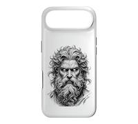 Mythic God Portrait Sketch Black White Line Art Case for iPhone Air