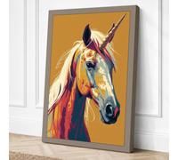 Mythic Horse Canvas Wall Art Print 30x20 Inch