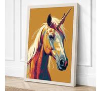 Mythic Horse Canvas Wall Art Print 30x20 Inch