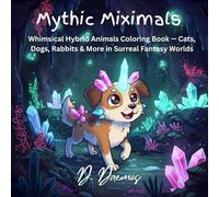 Mythic Miximals: Whimsical Hybrid Animals Coloring Book - Cats, Dogs, Rabbits & More in Surreal Fantasy Worlds