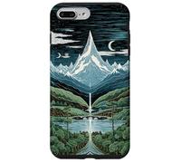 Mythic Mountain Moon Night Waterfall Retro Landscape Case for iPhone 7 Plus/8 Plus