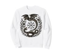 Mythic Norse Pagan Viking Tee Dragon Serpent Nordic Snake Sweatshirt