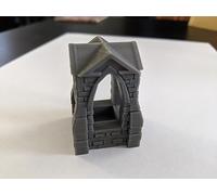 Mythic Shrine | 28mm 1/56 Scale Miniature | RPG Tabletop Figure Landscape Modelling Wargaming Fantasy Diorama Wargames Model Scenery Terrain Scatter Roleplaying 3d Printed Paintable