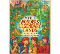 Mythic Wonders & Legendary Lands: An Adult Manga Coloring Adventure