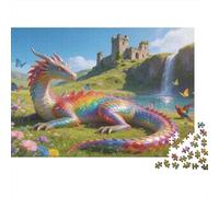 Mythical Beast 1000 Piece Jigsaw Puzzle Premium Paper Best Jigsaw Puzzles Dragon Adult Puzzles Home Decor Relaxation Puzzle Family Puzzle 52x38cm/1000pcs