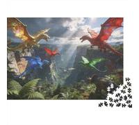 Mythical Beast 1000 Piece Jigsaw Puzzle Premium Paper Best Jigsaw Puzzles Dragon Adult Puzzles Home Decor Family Bonding Activity Easter 38x26cm/1000pcs