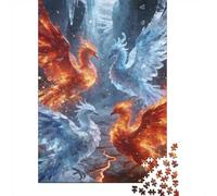 Mythical Beast 1000 Piece Jigsaw Puzzle Premium Paper Best Jigsaw Puzzles Phoenix Adult Puzzles Home Decor Stress Relief Puzzle 52x38cm/1000pcs