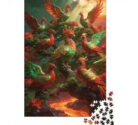 Mythical Beast 1000 Piece Jigsaw Puzzle Premium Paper Best Jigsaw Puzzles Phoenix Adult Puzzles Home Decor Adult Puzzle Birthday Gift 52x38cm/1000pcs