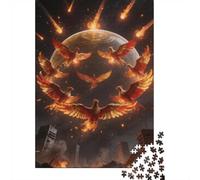Mythical Beast 1000 Piece Jigsaw Puzzle Premium Paper Best Jigsaw Puzzles Phoenix Adult Puzzles Home Decor Therapeutic Puzzle Easter 38x26cm/1000pcs