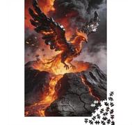 Mythical Beast 1000 Piece Jigsaw Puzzle Premium Paper Best Jigsaw Puzzles Phoenix Adult Puzzles Home Decor Mindfulness Puzzle Adult Puzzle Gift 70x50cm/1000pcs