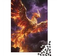 Mythical Beast 1000 Piece Jigsaw Puzzle Premium Paper Best Jigsaw Puzzles Phoenix Adult Puzzles Home Decor Mindfulness Puzzle Adult Puzzle Gift 52x38cm/1000pcs