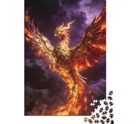 Mythical Beast 1000 Piece Jigsaw Puzzle Premium Paper Best Jigsaw Puzzles Phoenix Adult Puzzles Home Decor Mindfulness Puzzle 52x38cm/1000pcs