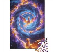 Mythical Beast 1000 Piece Jigsaw Puzzle Premium Paper Best Jigsaw Puzzles Phoenix Adult Puzzles Home Decor Adult Puzzle Birthday Gift 70x50cm/1000pcs