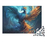 Mythical Bird 3-Layer Cardboard 1000 Pc Fantasy Art Style Classic Puzzle, Ultra Difficult, Stress Relief, Wall Decor & Gift for Puzzle Lovers 52x38cm/1000pcs
