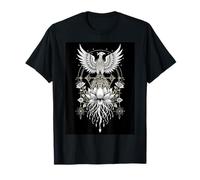 Mythical Bird Lotus Blossom New Beginnings Transformation T-Shirt