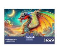 Mythical Creatures 1000 Puzzles Adults Puzzle Adults Puzzle Gifts Birthday Home Decoration Challenge High Difficulty 38x26cm/1000pcs