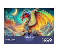 Mythical Creatures Adult Jigsaws, Cosmic Dragon Eco-Friendly Paper, Educational Game Challenge, Wall Decoration & Gifts, Housewarming Gift Puzzle 52x38cm/1000pcs