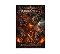 Mythical Creatures Colouring Book for Teens: An Epic Bestiary of World Mythology And Folklore: Featuring 26 Legendary Beasts from Cerberus to Jörmungandr