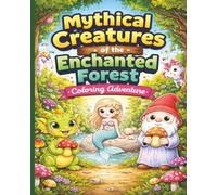 Mythical Creatures of the Enchanted Forest: Coloring Adventure for ages 6-8: A Fun and Easy Fantasy Coloring Book for Kids Ages 6-8 Featuring Dragons, Unicorns, Fairies and Magical Forest Friends