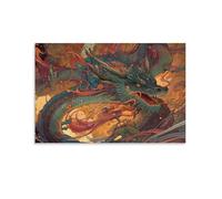 Mythical Dragon Art,1000-piece puzzle for adults,Classic Jigsaw Puzzle,Educational game toys suitable for children and teenagers,Gift ideas for family travel,50x70cm