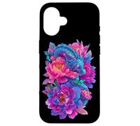 Mythical Dragon Beautiful Flowers Art Butterflies Graphic Case for iPhone 16