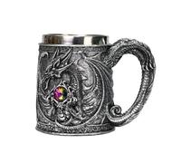 Mythical Dragon Beer Cup 304 Stainless Steel Inner Wine Cup Insulated Drinking Cup Multi-Functional Vintage Coffee Mug Party