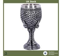 Mythical Dragon Claw Goblet, Hand-Painted Resin, Stainless Steel Insert 16.5cm