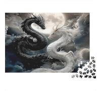 Mythical Dragons-fantasy Art Style 1000 Piece Jigsaw Puzzles for Adults Featuring Artistic Design Jigsaws for Adults As A Mind Relaxation Puzzle for Holiday Activity 38x26cm/1000pcs