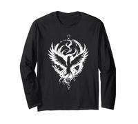 Mythical Fire Wings Rebirth Phoenix Bird Costume Long Sleeve T-Shirt