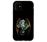 Mythical Green Dragon And Skull Cross Case for iPhone 11