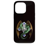 Mythical Green Dragon And Skull Cross Case for iPhone 13 Pro