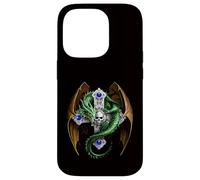 Mythical Green Dragon And Skull Cross Case for iPhone 14 Pro