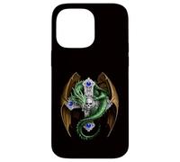 Mythical Green Dragon And Skull Cross Case for iPhone 14 Pro Max