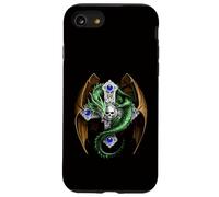Mythical Green Dragon And Skull Cross Case for iPhone SE (2020) / 7 / 8