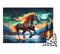Mythical Horse Puzzle 1000Pc Recycled Paper for Adults Adult Jigsaws Educational Game Decompression Fun Home Activity Great Gift Idea for Gift Giving 52x38cm/1000pcs