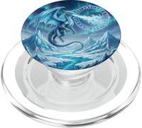 Mythical Ice Dragon Fantasy Creature PopSockets PopGrip for MagSafe