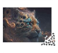 Mythical Leopard Spirit 1000 Piece Jigsaw Puzzles for Adults Featuring Artistic Design Centenary Jigsaws As Dementia Friendly Activities for Concentration Games 70x50cm/1000pcs