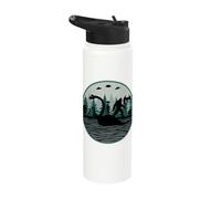 Mythical Loch Ness Aliens Mothman Bigfoot Monsters Cryptid Stainless Steel Insulated Water Bottle