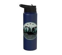 Mythical Loch Ness Aliens Mothman Bigfoot Monsters Cryptid Stainless Steel Insulated Water Bottle
