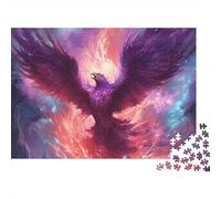Mythical Phoenix Bird 1000 Pieces Thick Cardboard Jigsaw Puzzle Adult Jigsaws Hard Challenging Game 52x38cm/1000pcs