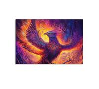 Mythical Phoenix Bird,Adult 1000-piece puzzle,Teen Boys and Girls Jigsaw Puzzles,Challenging puzzles for party games kids family friends,50x70cm