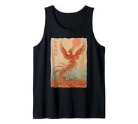 Mythical Phoenix Rising Asian Japanese Artwork Tank Top