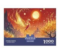 Mythical Phoenix Sky Durable Interlocking Pieces Fun Hobby for Spare Time, Evenings, Weekends And Holiday Breaks 52x38cm/1000pcs