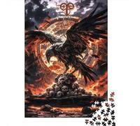 Mythical Raven Warlord 1000 Pieces Sturdy Cardboard Diy Jigsaw Puzzle Adult Jigsaws Educational Challenge Gifts Gift Idea 52x38cm/1000pcs