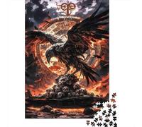Mythical Raven Warlord Jigsaw Puzzles for Adults Interesting Puzzle Game 1000 Jigsaws Brain Challenge for Adults Gifts 38x26cm/1000pcs