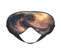 Mythical Serpent Mountain Sunrise Sleep Mask, Eye Masks for Sleep Double-Sided, Sleep Masks for Women Men, Blackout Eye Covers for Sleeping, Travel