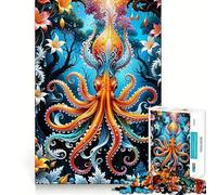 Mythical Squid for Adults 1000 Piece Jigsaw Puzzle Thought Toy Anxiety Relief Precise Edge Thoughtful Gift (50x75cm)
