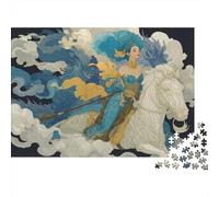 Mythical Warrior Queen 1000 Piece Puzzles for Adults of Thick Blue Board Jigsaws 1000 Pieces with Mindfulness Puzzles for Brain Teasers for Adults 70x50cm/1000pcs