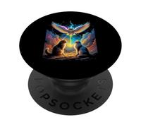 Mythical Winged Cat PopSockets Adhesive PopGrip