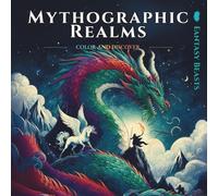 Mythographic Realms: Color and Discover Fantasy Beasts: Intricate Fantasy Illustrations Featuring Dragons, Gods, Beasts, and Mythical Landscapes for Adults to Color and Discover